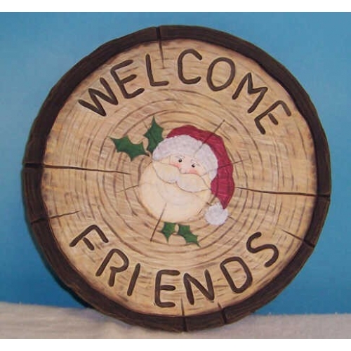 Plaster Molds - Welcome Friends Trunk Sign